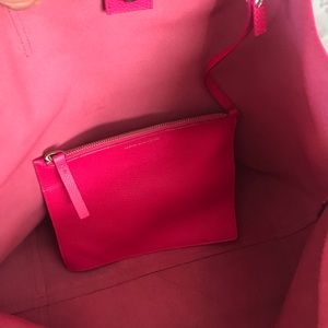 Alexander McQueen Pink Leather Tote Bag